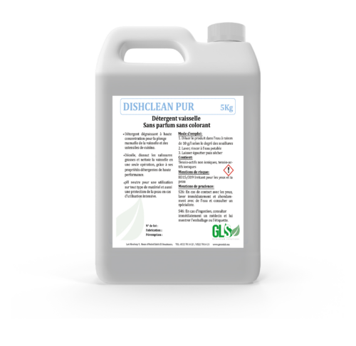 DETERGENT DEGRAISSANT VAISSELLE MANUELLE 5L