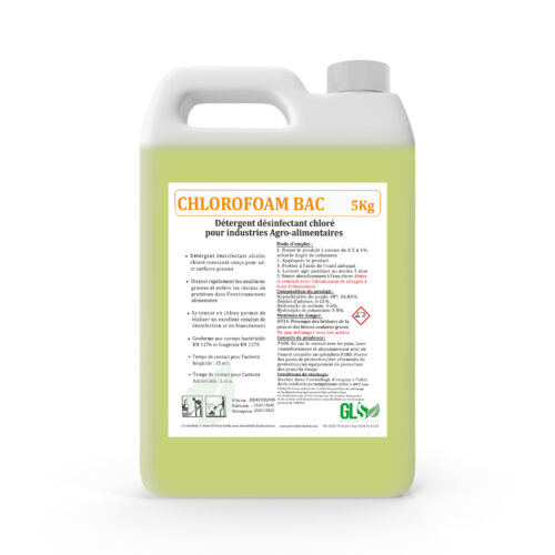 DEGRAISSANT DESINFECTANT CHLORE 5L
