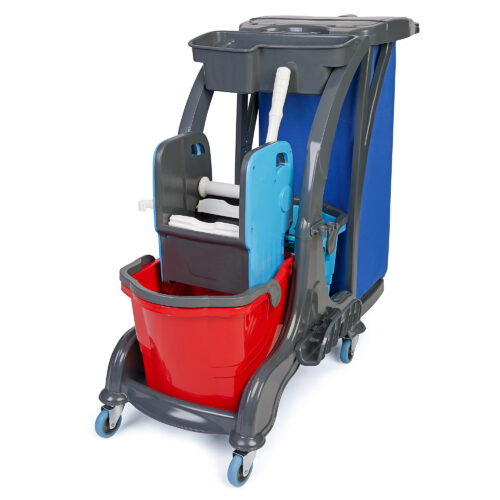 CHARIOT DE NETTOYAGE PROFESSIONNEL MULTIFONCTION