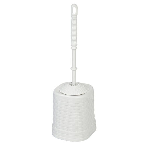 BROSSE WC BLANCHE EN PLASTIQUE