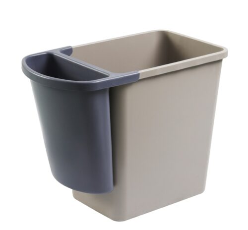 POUBELLE À DOUBLE COMPARTIMENT 26L + 3L