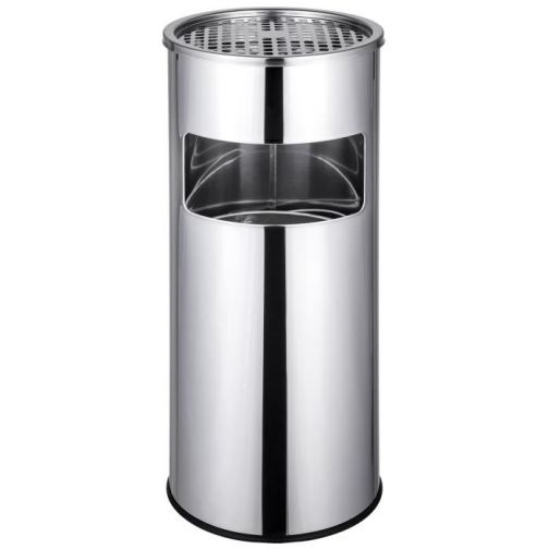 CENDRIER POUBELLE EN ACIER 12L