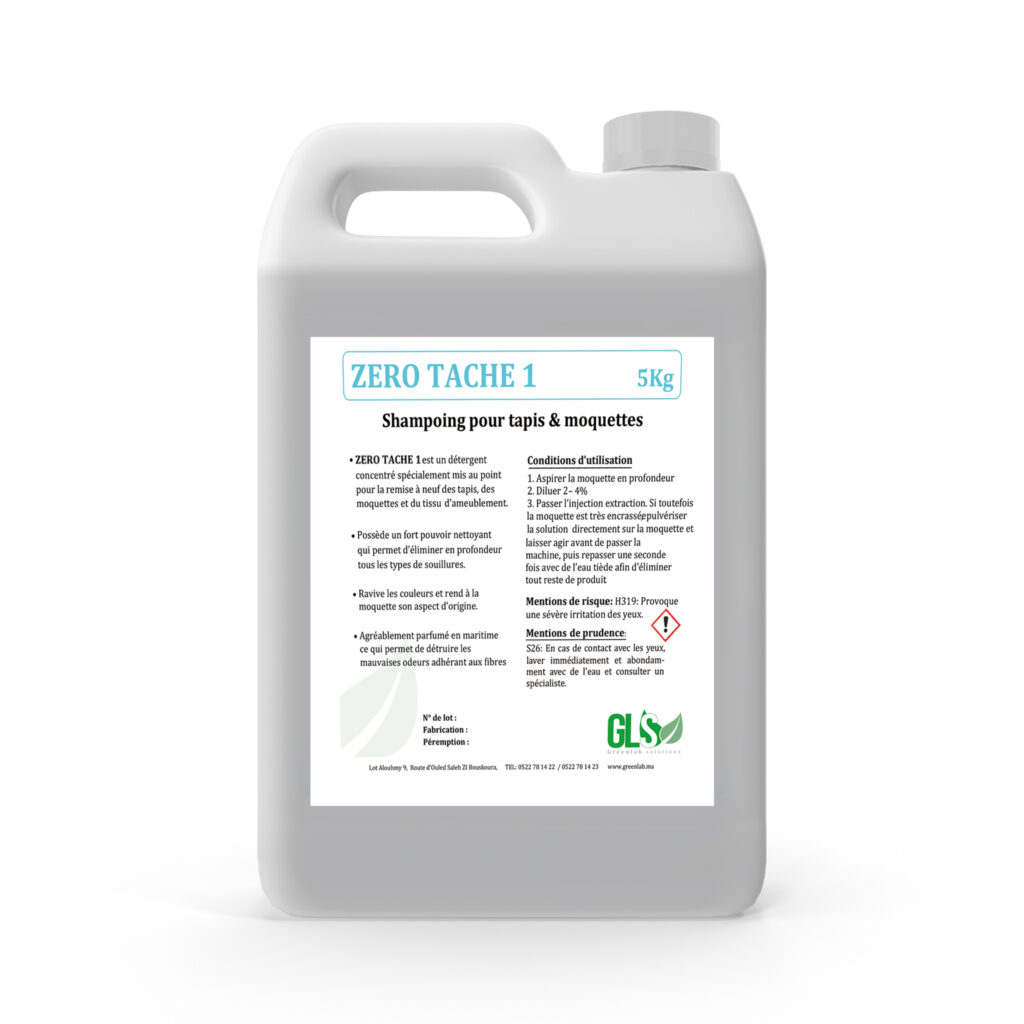 NETTOYANT PROFESSIONNEL TAPIS, MOQUETTES & AMEUBLEUMENTS